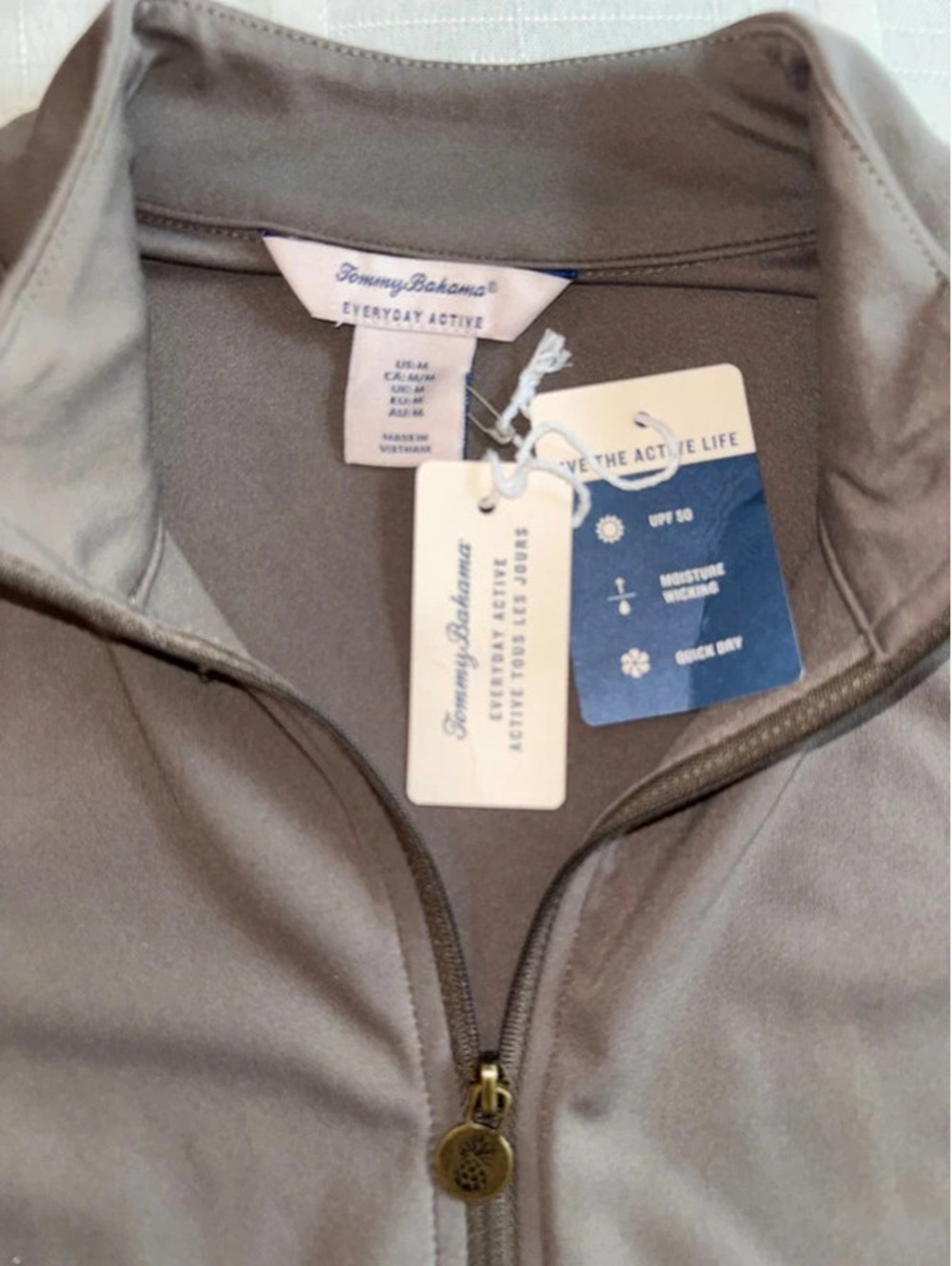 Tommy Bahama long sleeve quarter zip - Picture 2 of 7